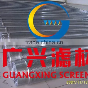 2014 Hot Sale 168.28mm V-shaped Wire Continuous Slot Water Well Screen Pipes thumbnail-3