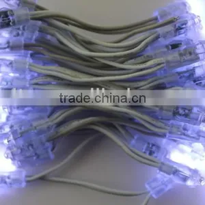 WHITE Color Led 12mm Node,through-hole Type,injection Made,IP65 Rated;DC5V Input;0.1W;50pcs a String thumbnail-1