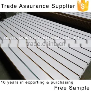 1220*2440*15mm China High Quality MDF SlatWall Back Panel Shelf thumbnail-5