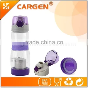 China Supplier Hot Sale Portable Flip Lid Bottle With Tea Infuser thumbnail-3