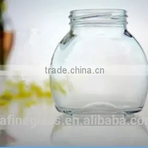 10oz 280ml Clear Wide Mouth Squat Bubble Glass Jar / Potpourri Jar / Wishing Jar thumbnail-1