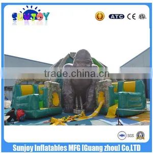 2016 Jungle Slide With Trees And Obstacle Maze Inflatable Obstacle Course thumbnail-2