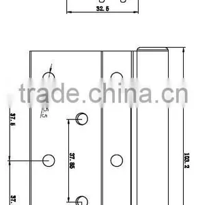 9.03.10641 Aluminum Alloy Window Hinge PVC Window Hinge for UPVC Windows thumbnail-2