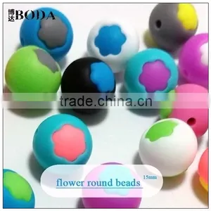 The Lovely Baby Teething Toys Flower Silicone Beads thumbnail-5