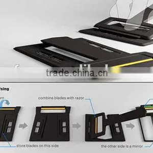 Creative Portable Card Razor/mini Razor With Mirror /pocket Razor thumbnail-5