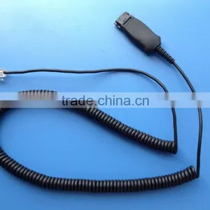 Hot Selling USB QD Cable HIS Adapter for Plantronics Headset thumbnail-2