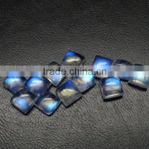 Natural Rainbow Moonstone Square Cabochon thumbnail-3