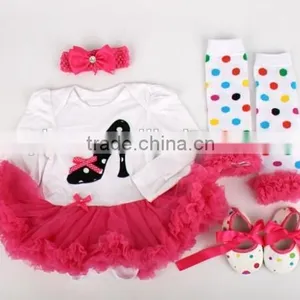 Baby Girls Tutu Skirt Sets Hair Bands Dress Socks Shoes Tutu Skirt Sets thumbnail-2