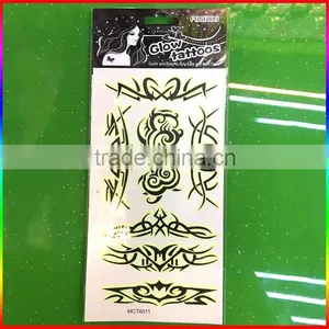 Body Skin Tattoo Sticker Glow in the Dark Tattoo thumbnail-2