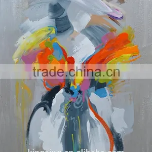 Abstract People Pictures Modern Handmade Canvas Paintings 43544 thumbnail-2