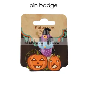 Wholesale Lovely Witch Face Halloween Pin Badge thumbnail-1