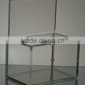 Acrylic Clear Rectangle Donation Box (AD-F-006) thumbnail-1