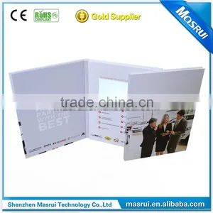 Customized Hardcover 7.0 LCD Video Brochure With Multiple Buttons Video Brochure thumbnail-4