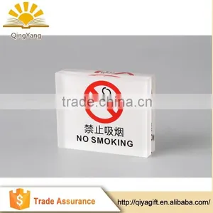 Plastic Acrylic Sign Board no Smoking Warning Sign Board Stand thumbnail-1