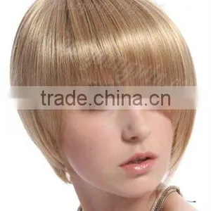 Blonde Afro Wig, Fake Short Hair Wigs for Ladies thumbnail-2