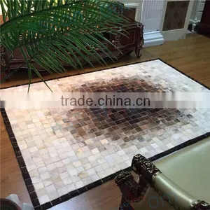 Leather Rug Patchwork Carpet thumbnail-1