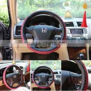 Hot Sell !! ZHIXIA Brand High Quality PU Leather Car Steering Wheel Covers Made in China thumbnail-5