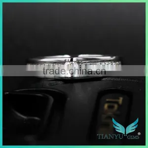 Laste Fashion Style Engagement Ring Moissanite Sic Silicon White Color Round Brilliant Cut Dirt Cheap Moissanite Rings thumbnail-5