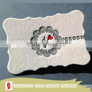 2016 Custom White Cotton Paper 600gsm Thick Business Card thumbnail-1