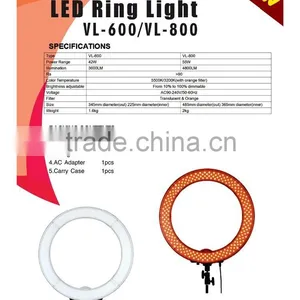 Micro 55 Watt Photography Ring Light RL-18 LED Video Light for DSLR Camera on Portrait thumbnail-5