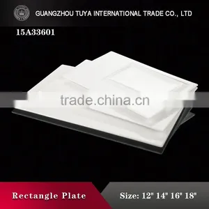 High Quality Guaranteed Pure White Rectangular Plates thumbnail-1