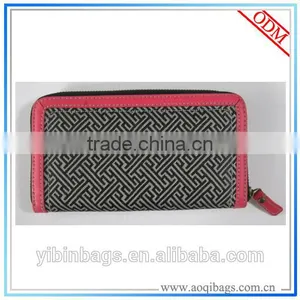 Hot Selling Ladies Fabric Long Wallet, Purse New Design WT017 thumbnail-1