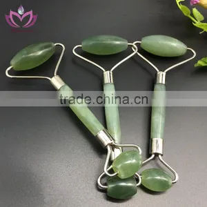 Natual Green Jade Crafts Face Skin Care Products Jade Roller Massager thumbnail-2