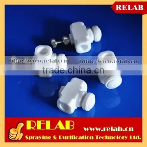 Acid and Alkali Resistance PVDF PTFE Plastic Full Cone Air Mist Nozzle thumbnail-6