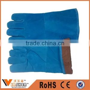 China Factory Welding Gauntlet Glove Industrial Leather Hand Gloves thumbnail-4
