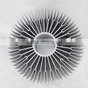 High Quality Extruded Sunflower Aluminum Profile for Heatsink thumbnail-3