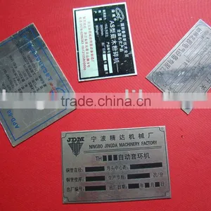 Aluminium Metal Tag for Machine thumbnail-1