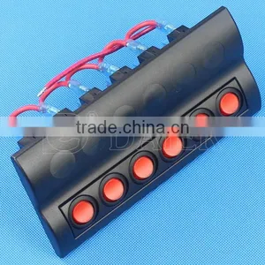 12V 6 Way Led Rocker Switch Marine Wall Panel thumbnail-5