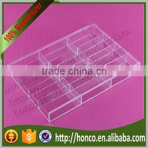 Hot Selling Products 12 Bins Acrylic Jewelry Box Jewel Case,Clear Colour thumbnail-5