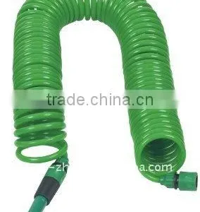 50FT Coil Garden Hose With 2-function Nozzle thumbnail-1