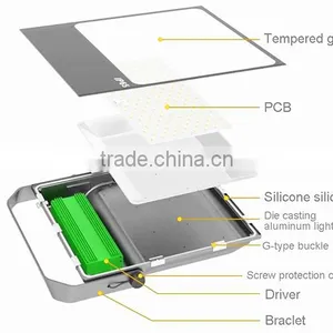 High Quality Ip65 Die Cast Aluminum 10 20 30 50w 80w 100w 150w 200w Slim Mini Led Flood Light Housing thumbnail-2