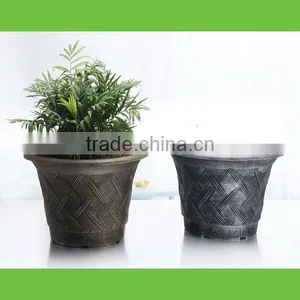 Painted Flower Pot,painted Plastic Flowerpot thumbnail-1
