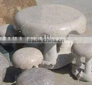 Granite Garden Table And Chair thumbnail-2