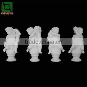 Outdoor White Marble Children Statues thumbnail-1