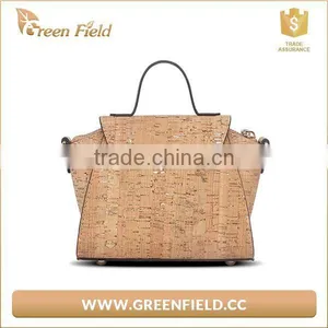 2017 Latest Arrival Women Handbag Hot Sell Tote Bag Ladies Eco Friendly Cork Bag Vegan Cork Bag thumbnail-2