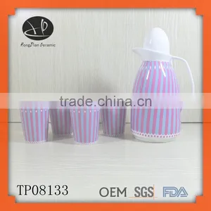 New Design Ceramic Teapot With Cup,ceramic Kettle With Cup,oem Tea Sets thumbnail-1