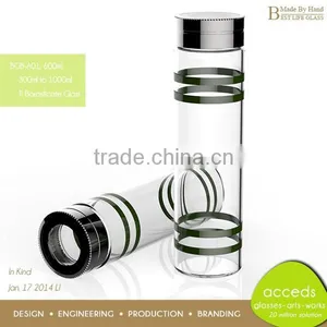 Pyrex Cheap Heat Resistant Sport Bottle / Glass Bottle thumbnail-1