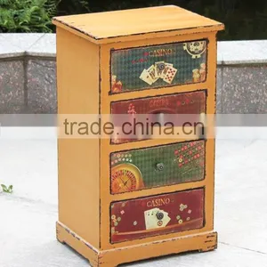 Popular Antique Yellower Wooden Bedstand thumbnail-1
