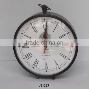 Vintage Style Metal Table Clock thumbnail-1