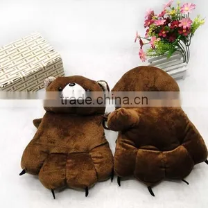 2015 New Design Imitation Fur Animal Paw Scarf Gloves thumbnail-1
