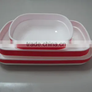 Rotable Large Plate,Two-tone Food Grade Inflight Plate thumbnail-3