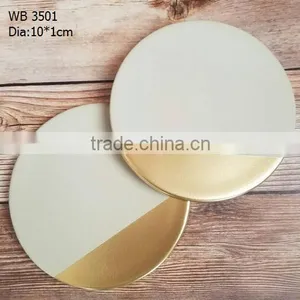 Bespoke Designs Gold Dipped Concrete Coasters thumbnail-1