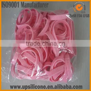 Breast Cancer Silicone Bracelets , Breast Cancer Awareness Promotional Gift Silicone Bracelet Wholesale thumbnail-1