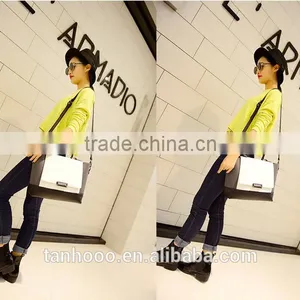 Korea Fashion Leather Lady Hand Bags , Leather Women Shoulder Hand Bags, Fancy Leather Girls Tote Hand Bags thumbnail-4