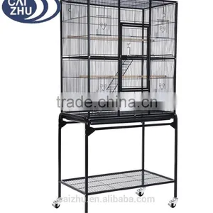 63" Inch Indoor Bird Parrot Chinchillas Ferret Cage Cockatiel House W/Stand Metal Wheel thumbnail-1