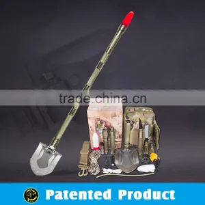 Hight Tech Outdoor Gear /Newest Outdoor Gear/Essential Outdoor Gear/Multifunction Shovel ,flashligh,axe,knife thumbnail-1